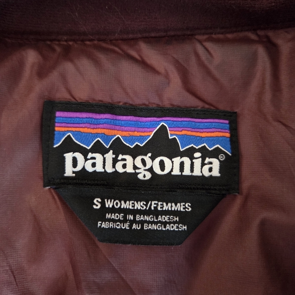 PATAGONIA Fiona Parka Puffer Jacket Dark Ruby Size Small - Picture 5 of 7
